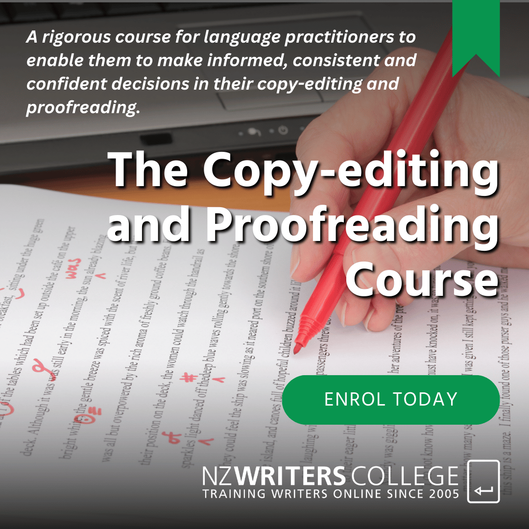 Copy-editing Course at NZ Writers College